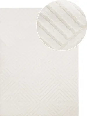 Image de Tapis HYGGE Moderne Blanc Salon Chambre 300 x 400 cm