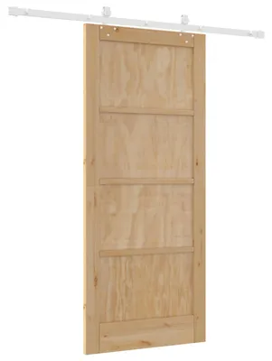 Obrázek produktu pro vidaXL Posuvné dveře v přírodním a bílém provedení, 86 x 198,5 cm