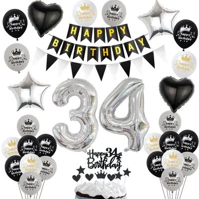 Immagine prodotto di Decorazioni per il 34° compleanno