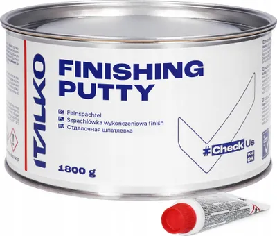 Produktbild von ITALKO Finishspachtel 1,8kg + Härter – Feinspachtel für Auto & GFK – elastisch, leicht schleifbar, glatte Oberfläche ohne Poren