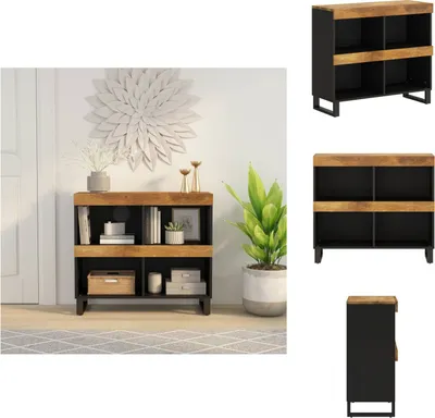 Zdjęcie produktu dla vidaXL Szafka nocna 85x33x75 cm lite drewno mango - Szafki nocne
