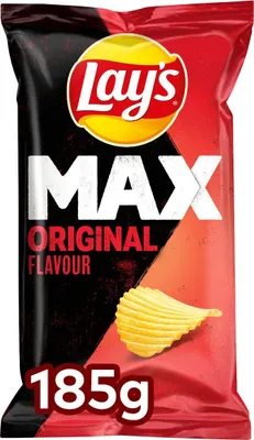 Produktbild von Lay's Max Superchips Naturale, 185 g – Knusprige Kartoffelchips, intensiver Geschmack