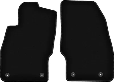 Image de Wielganizator Tapis avant de sol velours sur-mesure pour Opel Corsa D (2006-2015, berline à hayon) noir, jeu 2 pièces, fixations