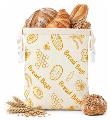 Productafbeelding van Herbruikbare Bijenwas Broodzak voor Vers Brood