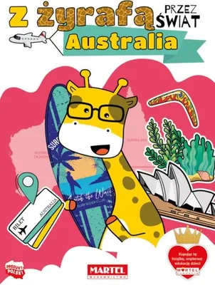 Zdjęcie produktu dla Kolorowanka Z żyrafą przez świat "Australia" Martel