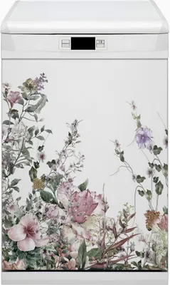 Produktbild von Magnete  Dekorative Magnet Folie für Geschirrspüler 45x80 cm Küche  - Pastellgarten