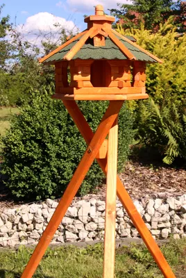 Produktbild von Vogelhaus mit Ständer 47x33 cm grün Typ 4