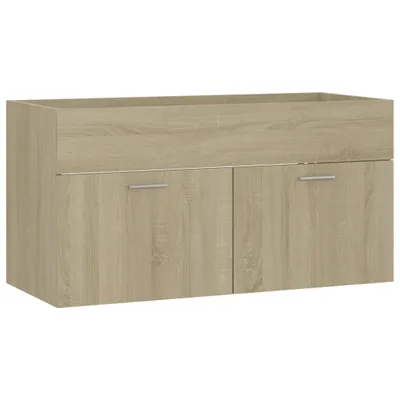 Obrázok produktu pre vidaXL skrinka pod umývadlo Sonoma dub 90x38,5x46cm odvodený výrobok z dreva