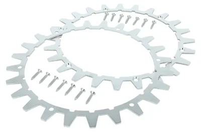 Produktbild von vhbw 2x Spikes kompatibel mit Worx L WR147E.1, WR148E, WR153E, WR155E Mähroboter - Edelstahl, 24 Zähne