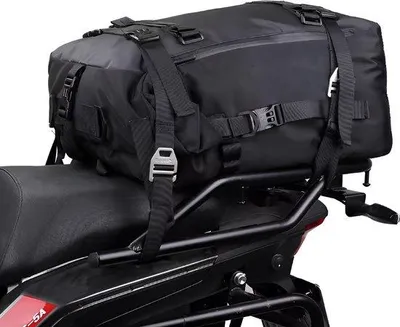 Productafbeelding van CarryQuest® - Motorfietstas 30 liter, waterdicht, zadelzak, zwart