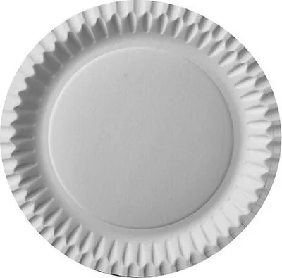 Produktbild von 500 tradingbay24 Teller, Pappe rund Ø 23 cm weiss tbU90135 Einewgteller Pappteller