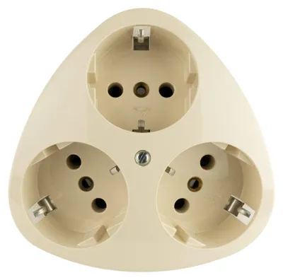 Zdjęcie produktu dla REV 0510080777 Gniazdo natynkowe 3-krotne IP20 białe (0510080777)