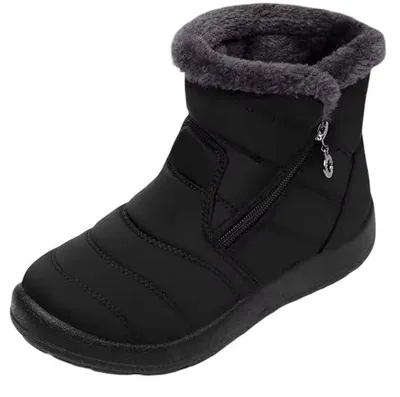 Produktbild von Damen Winterstiefel Schneestiefel Wasserdicht Rutschfest Schwarz 42 EU