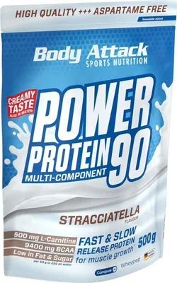 Produktbild von Body Attack Power Protein 90 500g Stracciatella Cream
