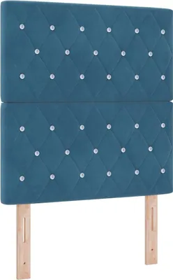 Produktbild von vidaXL Kopfteil Dunkelblau 80 cm Samt