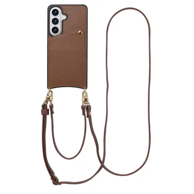 Immagine prodotto di Selencia Nova Custodia per telefono con cordino e porta carte per Samsung Galaxy S26 - Mocha Brown