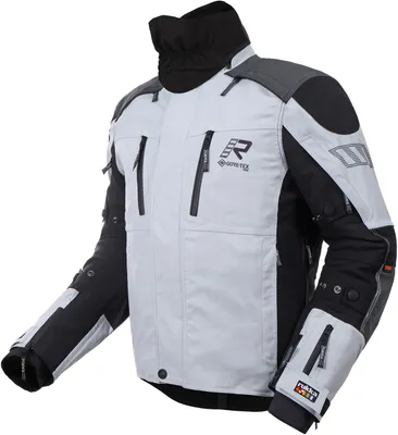 Produktbild von Rukka Flexo-R wasserdichte Motorrad-Textiljacke, weiß/grau/schwarz, 60