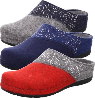 Produktbild von Rohde Damen Hausschuhe Pantoffeln Softfilz Rodigo-40 6031, Größe:42 EU, Farbe:Grau