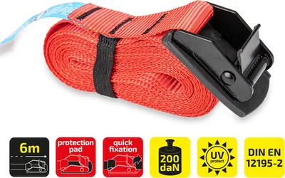 Obrázok produktu pre HEYNER® Napínací popruh + upevňovacia gumová podložka 25 mm x 6 m