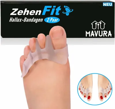Produktbild von ZehenFit dlaha na prsty hallux valgus bandáž na prsty [2 páry]