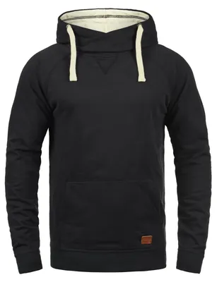 Produktbild von Blend BHSales Herren Kapuzenpullover Hoodie Pullover mit Kapuze Kordelzug Kängurutasche Rippbündchen Label-Details Baumwollmischung Regular fit