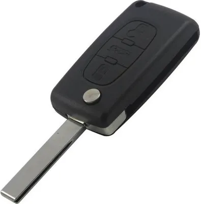 Produktbild von Schlüsselgehäuse Rohling 3 Tasten passend für Peugeot 107 207 207CC 306 (PG12)