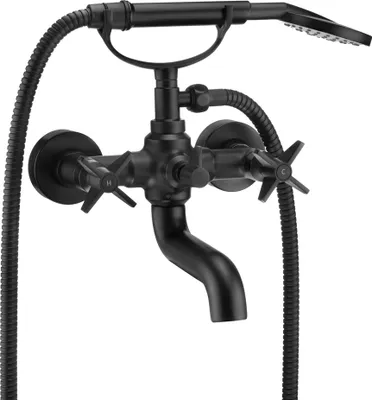 Produktbild von Wannenarmatur, mit Duschset, Nero, TEMISTO-30