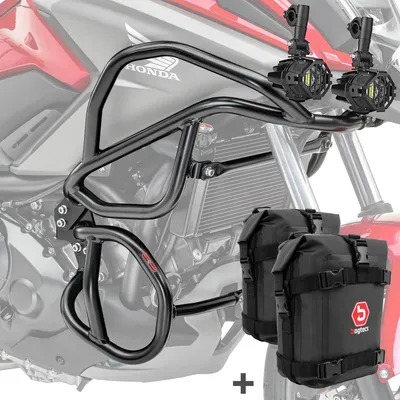 Obrázok produktu pre Set crash bar + svetlomet pre Honda NC 750 X / 700 X 12-20 + K3 sc