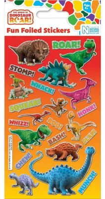 Produktbild von Holographische Dinosaurier Folien-Aufkleber 95x195mm wiederverwendbar
