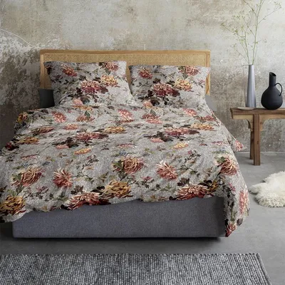 Produktbild von Irisette Flausch-Baumwolle Bettwäsche Zobel grau 8552 135x200 cm + 80x80 cm