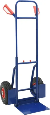 Zdjęcie produktu dla vidaXL Rozsuwany wózek ręczny Niebieski i czerwony 49,5 x 53 x 114 cm Stal