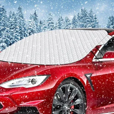 Produktbild von Famanu Frontscheibenabdeckung - 142 x 96 cm - faltbar - Winter- und Sonnenschutz