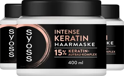 Produktbild von SYOSS Haarmaske Intense Keratin, 3x 400ml