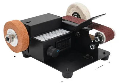 Obrázek produktu pro Mini pásová bruska, nastavitelná rychlost, odolná konstrukce, černá