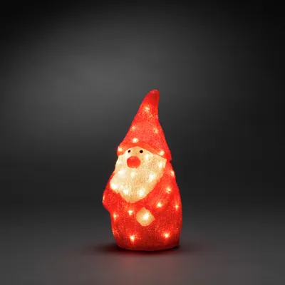 Produktbild von Konstsmide LED Acryl Weihnachtsmann, 40 warm weiße Dioden, 24V, Außen (IP44), weißes Kabel - 6243-103