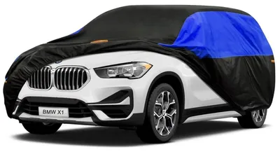 Image de Housse de protection imperméable et respirante pour BMW X1 (2009-2024), disponible en noir ou en bleu