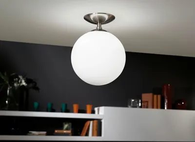 Obrázek produktu pro EGLO RONDO, 1 žárovek, E27, IP20, Nikl, Bílá