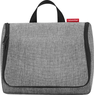 Produktbild von reisenthel toiletbag XL, Kulturtasche, Tasche, Kulturbeutel, Schminktasche, Polyestergewebe, Twist Silver, 4 L, WO7052