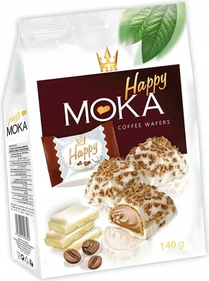 Imagen del producto de Flis, galletas tipo waffle, sabor moka, 140 gramos
