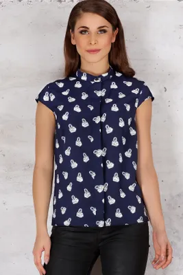Productafbeelding van Infinite You, dameshemd, casual, model Lisalla M061, donkerblauw, maat L