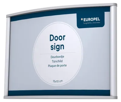 Produktbild von EUROPEL Türschild 150 x 100 mm silber