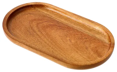 Productafbeelding van Serveertray van acaciahout - Serveerplank van natuurlijk hout - Klein