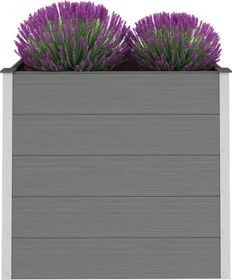 Produktbild von vidaXL Garten-Hochbeet WPC 100 x 50 x 91 cm Grau