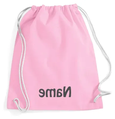 Produktbild von Personalisierbarer Turnbeutel aus 100% Baumwolle in Rosa