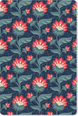 Produktbild von MuchoWow® Mauspad Mousepad Design - Blumen - Rot 18x27 cm - Mousepads - Maus Mat - Pad - Mausunterlage