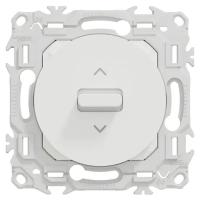 Image de Interrupteur ou poussoir volet roulant Odace, SCHNEIDER ELECTRIC, blanc