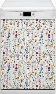 Produktbild von Küche Dekorative Magnete  Magnet Folie für Geschirrspüler 45x80 cm   - Feldblumen