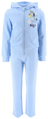 Produktbild von 2tlg. Outfit Kapuzenjacke & Hose Bluey Hellblau 104 cm