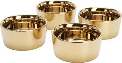 Zdjęcie produktu dla Złote miseczki na przekąski MIRAVO, 4 sztuki x Ø 8,5 cm