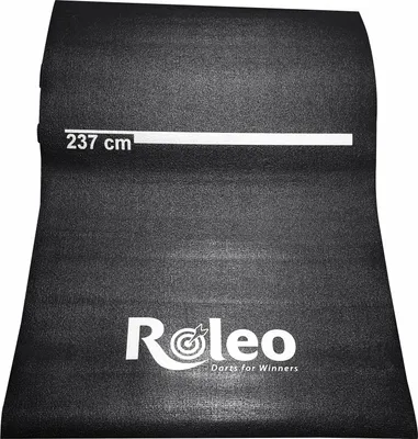 Produktbild von Roleo Dartmatte Teppich rutschfest schwarz mit Abstandsmarkierung